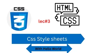 CSS Tutorial Inline Internal External CSS Web Development Tutorials