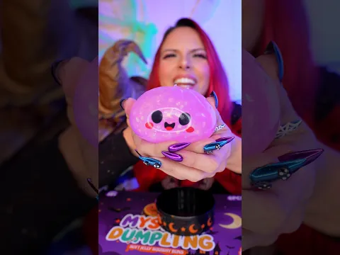 Abrí los DUMPLINGS MÁS VIRALES de HALLOWEEN!🎃😱 Squishy Dorado✨ #squishy #dumplings #halloween
