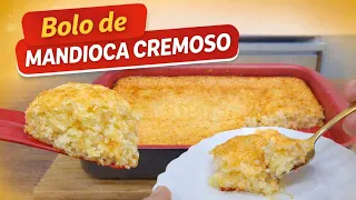 BOLO CREMOSO DE MANDIOCA/ AIPIM/ MACAXEIRA FÁCIL E DELICIOSO