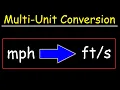 How To Convert Miles Per Hour To Feet Per Second - Unit Conversion