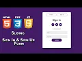 Sliding Login SignUp Form in HTML5 CSS3 JS Programming Dose
