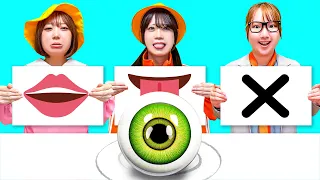 食べるvsなめるvs食べちゃダメ⁈選んだカードは絶対！嫌いな食べ物から逃げられない⁈お菓子やアイスは食べたいなぁ....何が出るかは開けてからのお楽しみ♪Multi DO Fun Challenge