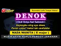 Lagu DENOK - Karaoke Nada WANITA / CEWEK ( Cindi Cintya ft Sadewok ) Koplo  Pargoy Jaranan [ FEMALE KEY ]