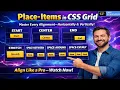 CSS Grid place-items Tutorial Align Justify Items Together - Session 8