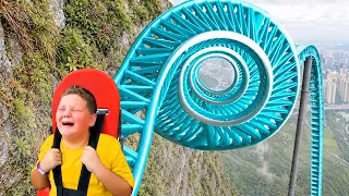 he couldn't handle worlds SCARIEST roller coaster..