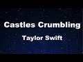 Download Lagu Karaoke♬ Castles Crumbling - Taylor Swift 【No Guide Melody】 Instrumental, Lyric