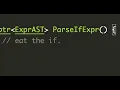 LLVM Tutorial If Expression Parser