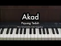 Akad - Payung Teduh | Piano Karaoke by Andre Panggabean