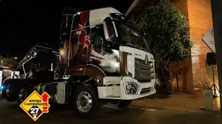Grupo Timbo entrega 5 camiones Sinotruk NX 430 a EFISA en la Expo Madera