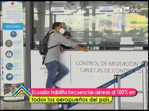 Ecuador habilita frecuencias aéreas al 100% en todos los aeropuertos del país