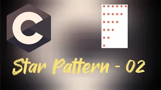 Star Pattern 2 Printing Pattern in C C Programming tutorial
