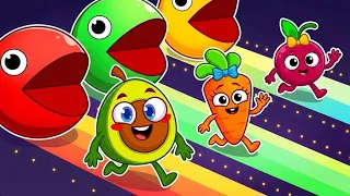 Hungry Colors Chasing Game! 🌈😱 | Kids Explore Colorful Worlds & Planets