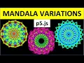 Help I can t stop doing Mandala Art in p5 js - generative art