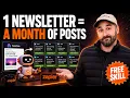 Repurpose Your Newsletter Into Weeks of Content With AI No Code Free Skill