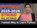 Python Tutorial Projects Notes Practice More 2025 26 String Slicing Hindi Urdu 11
