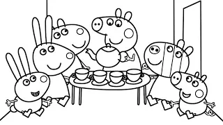 Learning Basic Colors with Peppa Pig Coloring Book Draw Play Learn Colors with Kids Songs