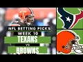 Texans vs Browns Predictions NFL Week 10 NFL Free Picks Odds