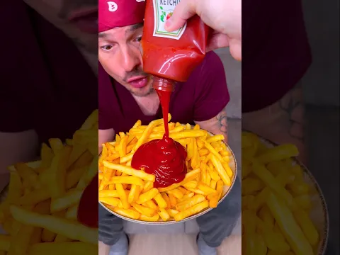 How to make the best FRIES with KETCHUP?😎😭❤️🍟🤌| CHEFKOUDY