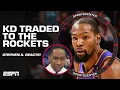 Download Lagu Stephen A. says KD is ‘back in CHAMPIONSHIP’ equation after trade to the Rockets 🏆👀 | SportsCenter