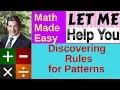 Discovering Rules for Patterns