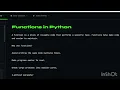 Function in Python Python Tutorial - Day