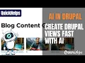 Create Drupal Views FAST with the Drupal AVA AI Module