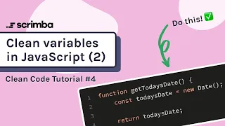 Clean Variables in JavaScript Clean Code Tutorial