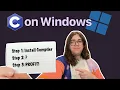 How to setup C on Windows - I am setting up a new machine for programming