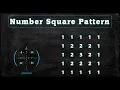 118 Number Square Pattern without any pre-defined method using while loop in Python