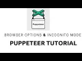 Puppeteer Tutorial 4 How to handle browser options in puppeteer