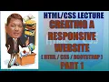 Creating a Responsive Website using HTML CSS JS BOOTSTRAP Part 1 Filipino Tagalog Web Devt