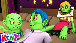7 Zombies In The Bed | Spooky Halloween Songs For Kids With Kent The Elephant