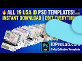 19 High-Resolution USA Driver License Templates - Fully Editable PSD Bundle