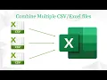 Combine multiple CSV Excel files into one file