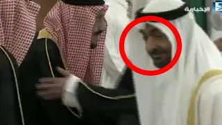 ماذا فعل محمد بن زايد بعد السلام على الملك سلمان 