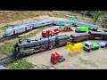 Lagu Unboxing mainan baru Merakit Mainan Kereta Api Uap Mainan Kereta Api Listrik Kereta Remote Control