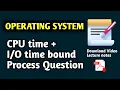 2 11 CPU bound and IO bound Processes