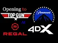 Opening to Top Gun 40th Anniversary 1986 2026 Regal 4DX Cinema
