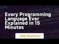Every programming language ever explained in 15 minutes
