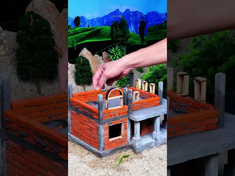 How He Built a Stunning 2-Story House with Mini Bricks | Part 2