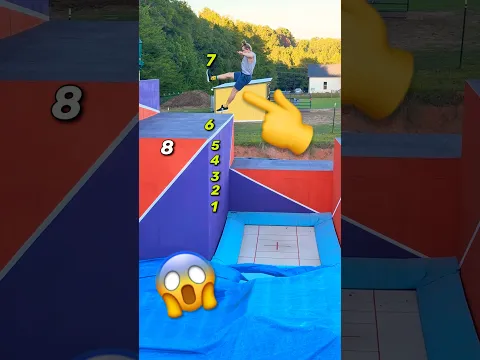 TRAMPOLINE WALL CHALLENGE 😱
