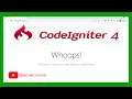 How to Fix Whoops Error in CodeIgniter 4 Troubleshooting Guide