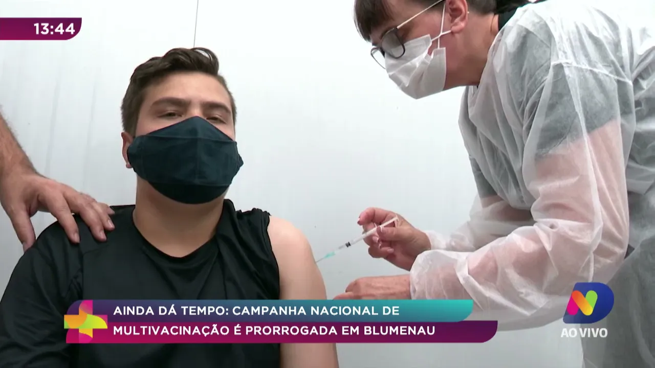 Campanha nacional de multivacinação é prorrogada em Blumenau