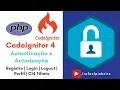 Implementando autenticacao e autorizacao no CodeIgniter 4