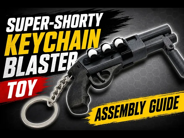 Super-Shorty Keychain — Functional Blaster Toy video thumbnail