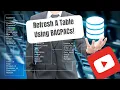 SQL Server BACPACs - Refresh a Table