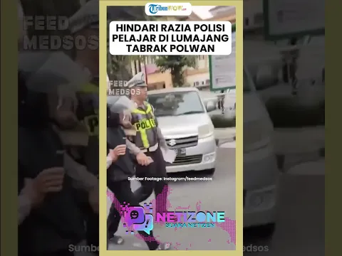 Tak Mau Terjaring Operasi Patuh Semeru, Pelajar di Lumajang Malah Tabrak Polwan, Ini Kata Netizen