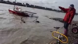 funNstuff 2015 Wilsonians Warm Up Series Race 1 Ian was out in his Blaze Dinghy