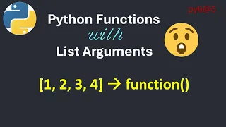 py6 5 Python Functions with Lists Passing Lists as Arguments