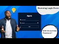Create a Modern Sign In Form with Password using HTML CSS JavaScript step by step